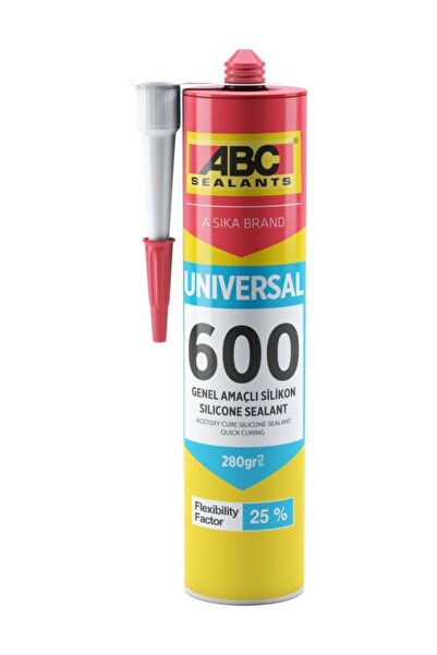 ABC 600 Genel Amaçlı Silikon Şeffaf 280 ml.