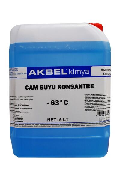 akbel Cam Suyu Antifrizli Konsantre 5 lt - 63°c
