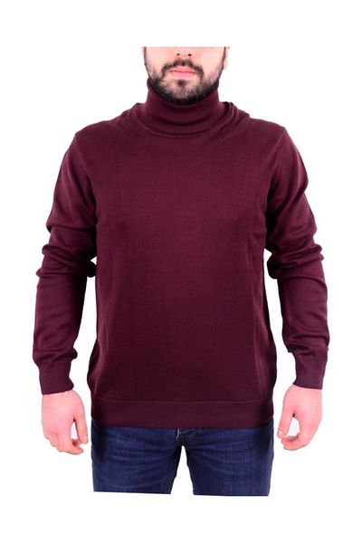 Twister Jeans Ανδρικό πουλόβερ Twister 3623 Plum Turtleneck