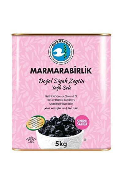 MarmaraBirlik Yağlı Sele Siyah Zeytin 5 Kg