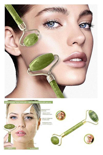 Genel Markalar 2'li Yeşim Taşı Yüz Masaj Aleti