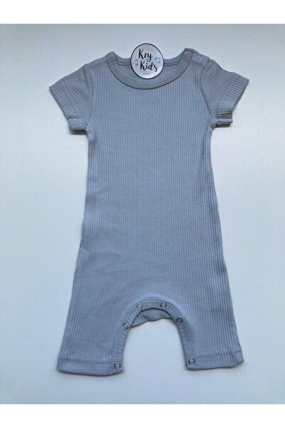 KEY KIDS بذلة رومبير مضلعة للأطفال للجنسين من عمر 18 إلى 24 شهرًا