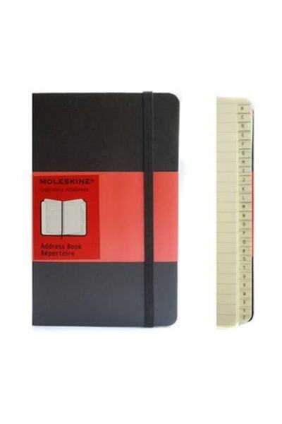 Moleskine Ajanda Адресна книга с твърда корица, линии, 192 страници, 9x14 cm,...