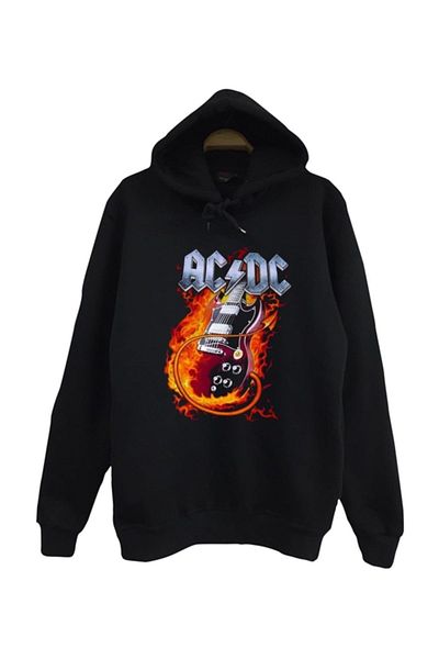 fame-stoned Суитшърт с качулка Acdc