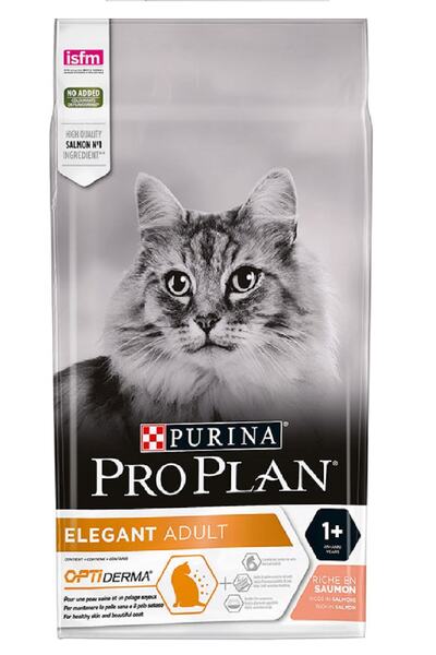 Pro Plan Elegant Hassas Deri Somonlu Yetişkin Kedi Maması 3 Kg