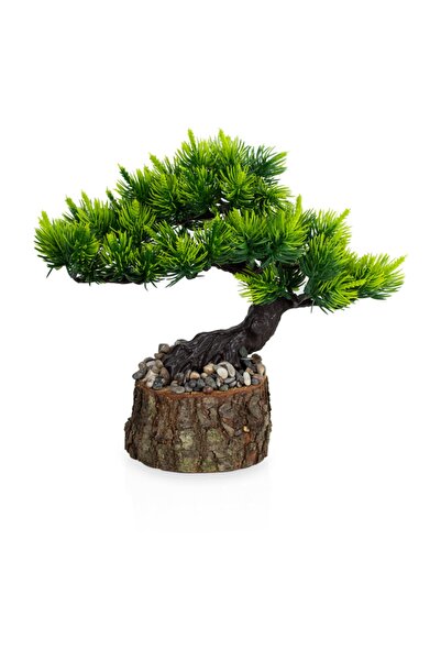 Çiçekmisin Kütük Saksıda Yapay Iğneli Çam Ağacı