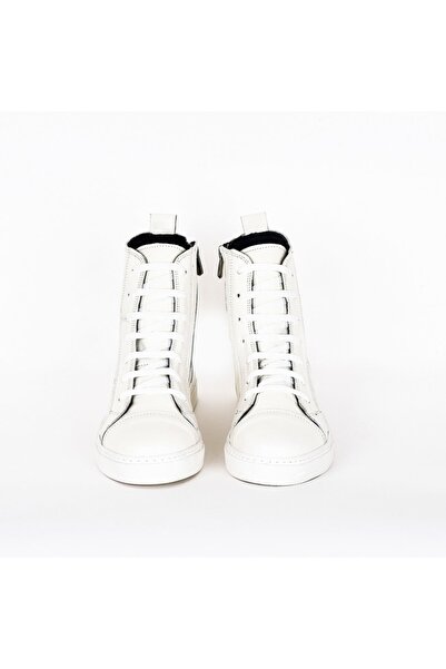 NOOSY Cizme de damă din piele naturală crem