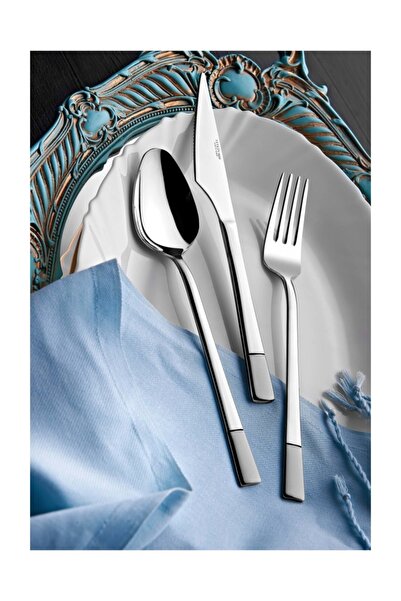 Yetkin Alya Saten 90 Parça Delux Kutu Set Çatal Kaşık Bıçak Takım