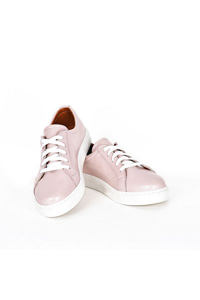NOOSY Γυναικείο Sneaker από γνήσιο δέρμα Light Powder