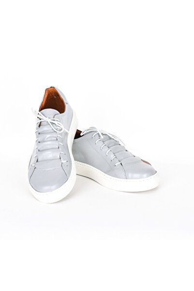 NOOSY Genuine Leather Light Gray Women's Sneakers