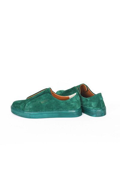 NOOSY Γυναικείο Sneaker από Γνήσιο Δερμάτινο Πράσινο
