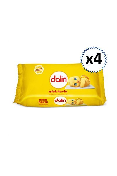 Dalin 224 Sheets Wet Wipes Towel - 4 Pack of 56