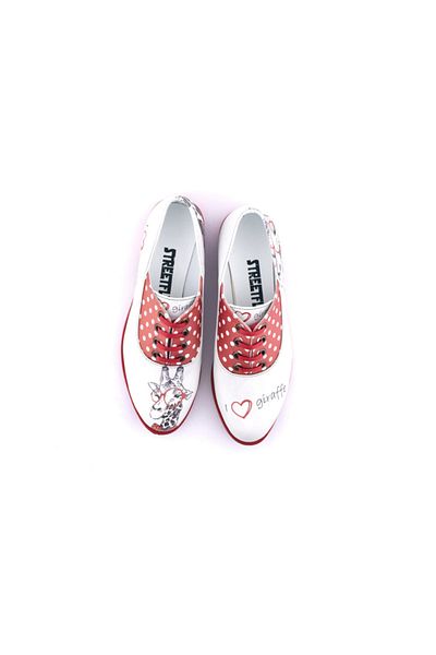 Streetfly Pantofi oxford imprimați pentru damă