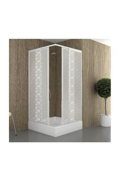Duşakabincim 90x130 Cm Kare Ve Dikdörtgen Mika Kabin Damla Desen