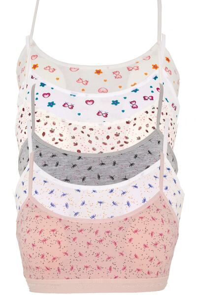 Dondeza Молода дівчинка 6-пальцевий петелька з візерунком Перший бюстгальтер бюстгальтер