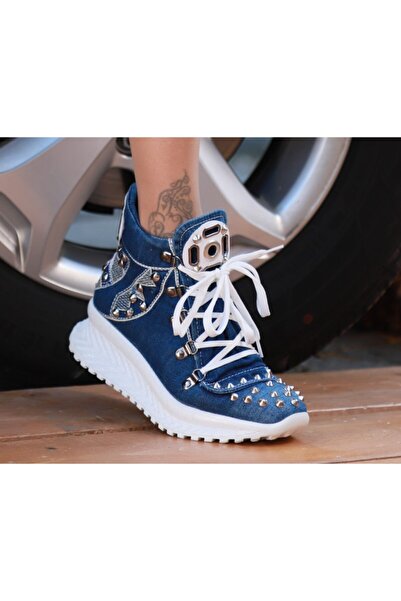 StarBlueMooN Kadın   Kot Bot Ayakkabı
