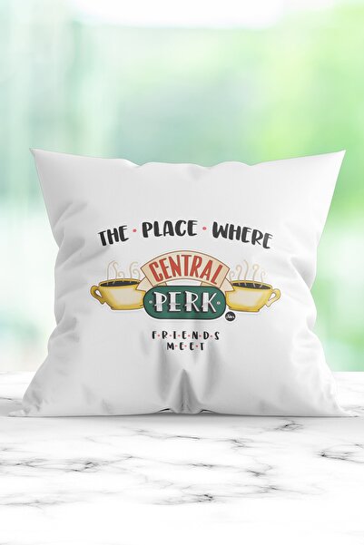 WixelArt Friends Central Perk Baskılı Yastık