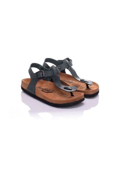 Moosefield Sandale damă verde din piele naturală