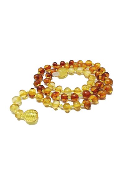 Vip Kehribar Original Amber Baby Teeth Necklace Rainbow Color Amber Necklace ...