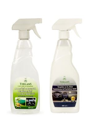 terlans arac ici temizleyici leke sokucu ve parfumlu torpido parlatici 2x500 ml mikrofiber bez fiyati yorumlari trendyol