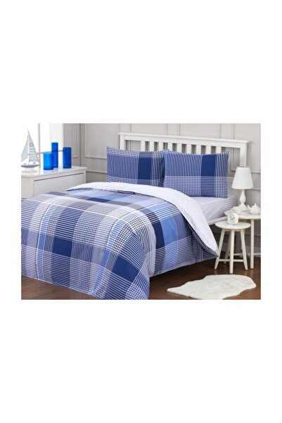 Özdilek Modatrend Fashion Tartan Çift Kişilik Nevresim Takımı Lacivert