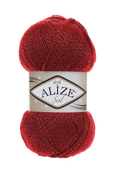 Alize Şal Sim El Örgü Ipi Kırmızı 056