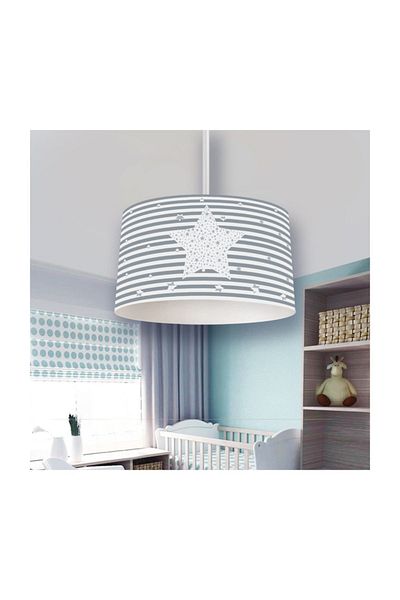 Bebişim Halı Striped Star Patterned Pendant Chandelier