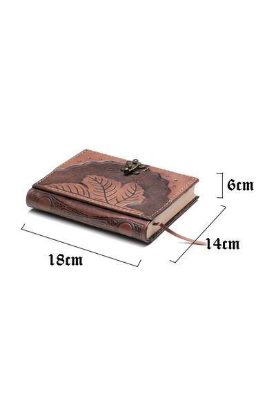 Notopelle Antique Hardcover Leather Notebook - Junctioning Leaves