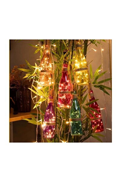 LEDREYON Mantar Tıpalı Peri Led Işık Ip Led Şişe Süs Led 2 mt.