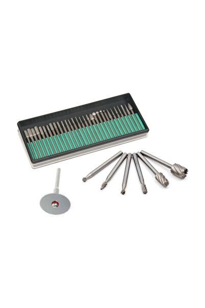 Depolife 38 Parça Dremel Proxxon Cihazlar Için Ahşap Oyma Şekillendirme Kesic...