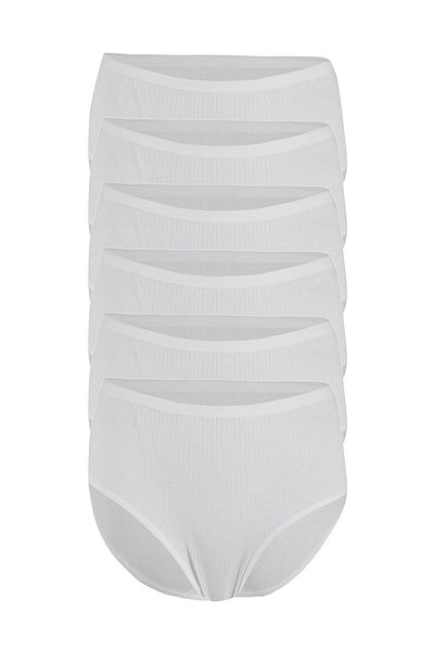 Özten İç Giyim High Waist Striped Bato Panties - Pack of 6 Women