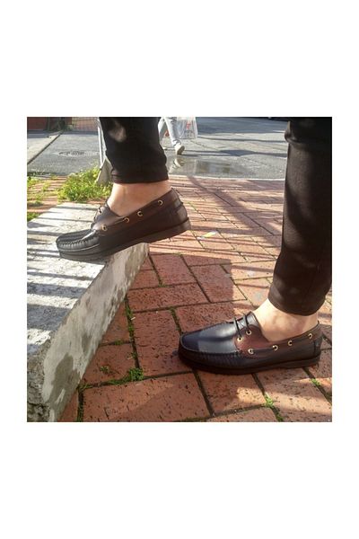 İmerShoes Pantofi pentru bărbați din piele naturală negri