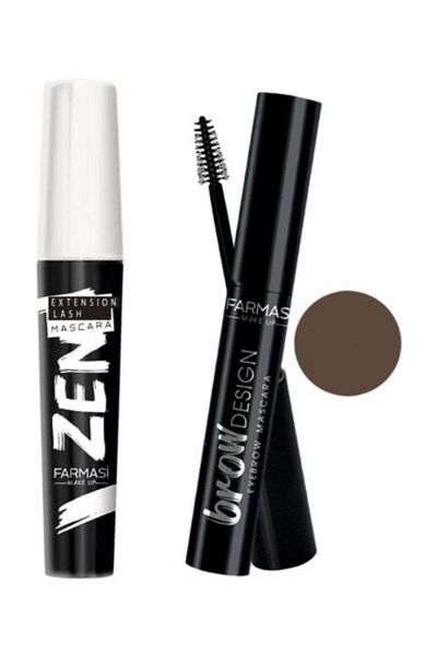 Farmasi Zen Mascara 8 ml Black + Eyebrow Mascara (Brown)