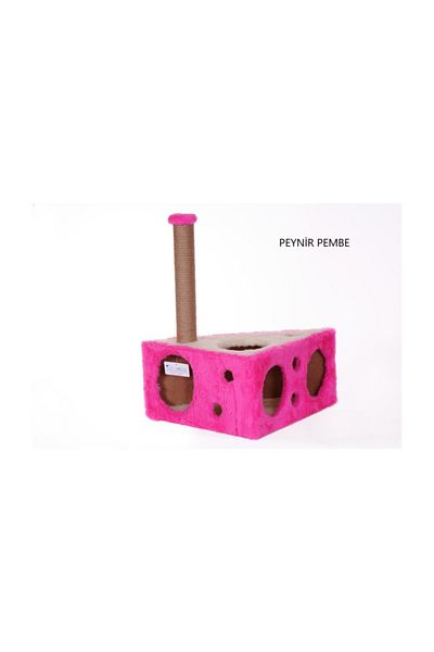 Cathause Cat Hause Cat Scratching Platform Cheese Pink 67 cm