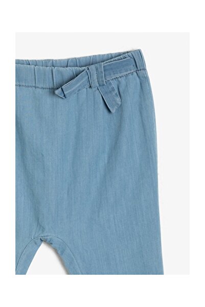 Koton Pantaloni detaliați cu volane albaștri fetiță