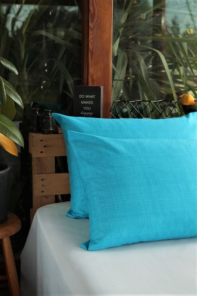 Alla Turca Ranforce Side Sleeping Pillow Case 40x120 cm Turquoise