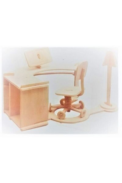 TAYFUN Wooden 3d Puzzle Secretary Desk Model