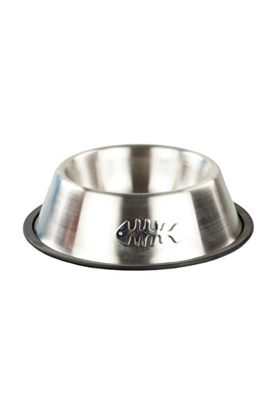 Ascr(m) 12 Oz Kabartma Desenli Çelik Kedi Ve Köpek Mama Kabı (350 Ml) 795-24174