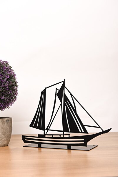 Muyika Design Muyika Metal Masa Üstü Biblo Yelkenli 20x27cm Bbl-m