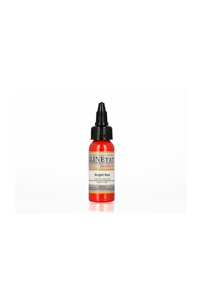 XLINETATTOO 1 Oz Xlinetattoo Bright Red Dövme Boyası - 30ml Parlak Kırmızı Dövme Mürekkebi
