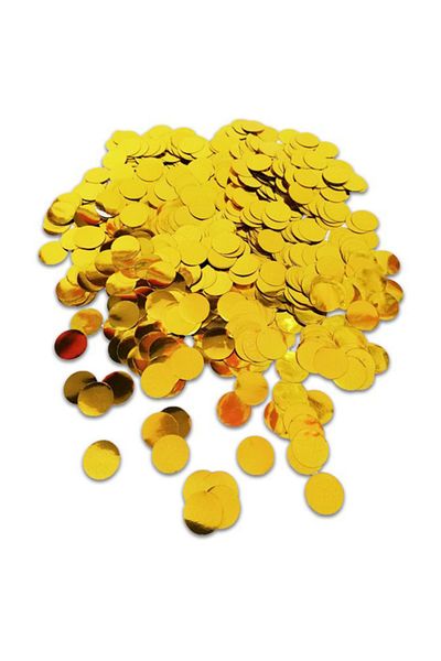 Big Party Flake Inside Balloon Confetti Gold 20 Gr