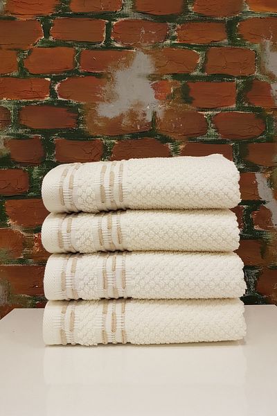 Özdilek Bronie Beige Towel Set of 4