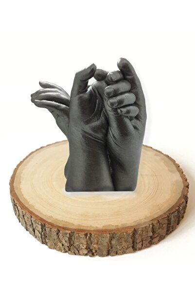 Küçük İzler 3D Whole Family Set with Natural Wooden Stand with Alginate