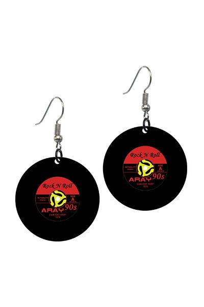 Probest Plaque Earrings - Red