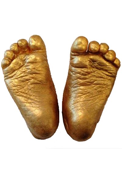 Küçük İzler 3D Baby 2 Pieces Footprint Sculpture Mold Set with Alginate