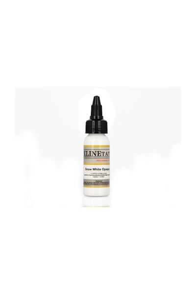 XLINETATTOO 1 Oz Xlinetattoo Snow White Opaque Dövme Boyası - 30ml Beyaz Dövme Mürekkebi