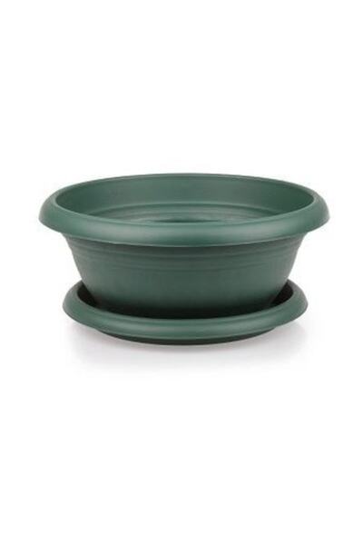 fidanistanbul Aranjman Bonsai Saksı Koyu Yeşil Renk, 13 Litre