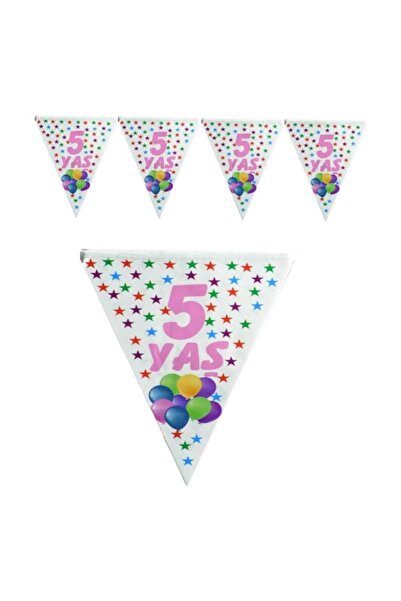 crv علم راية وردي لعمر 5 سنوات 10 قطع