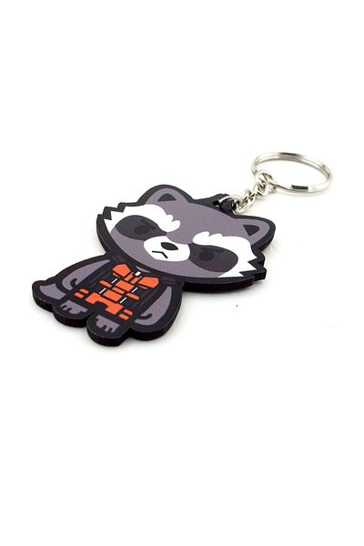 Solfera Guardians Of The Galaxy Rocket Raccoon Wooden Keychain - KC785