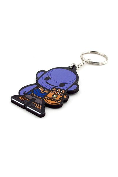 Solfera Marvel Comics Thanos Avengers MDF Wooden Keychain - Kc794